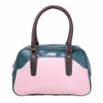 Beau Design Stylish  Green Color Imported PU Leather Casual Handbag With Double Handle For Women's/Ladies/Girls